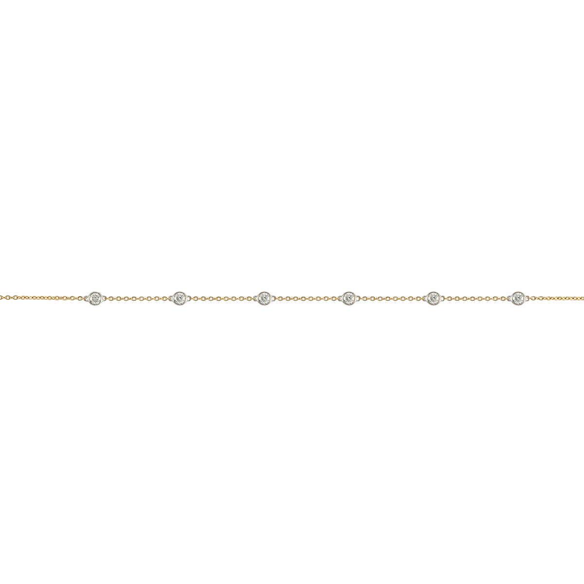 모이사나이트 베젤 이브닝 팔찌 (3mm)