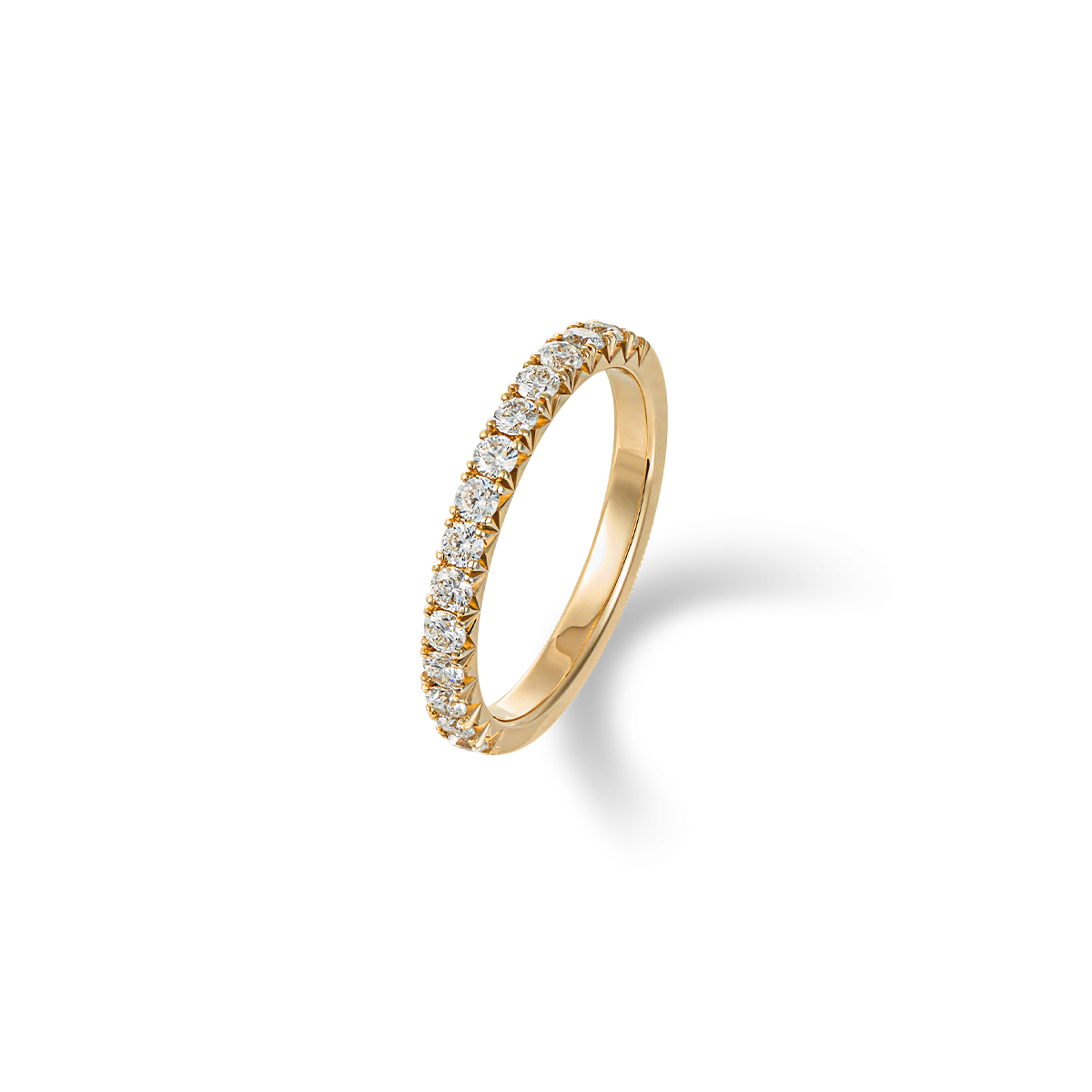 천연 다이아몬드 하프 이터너티 피쉬테일 반지 (2.0mm)