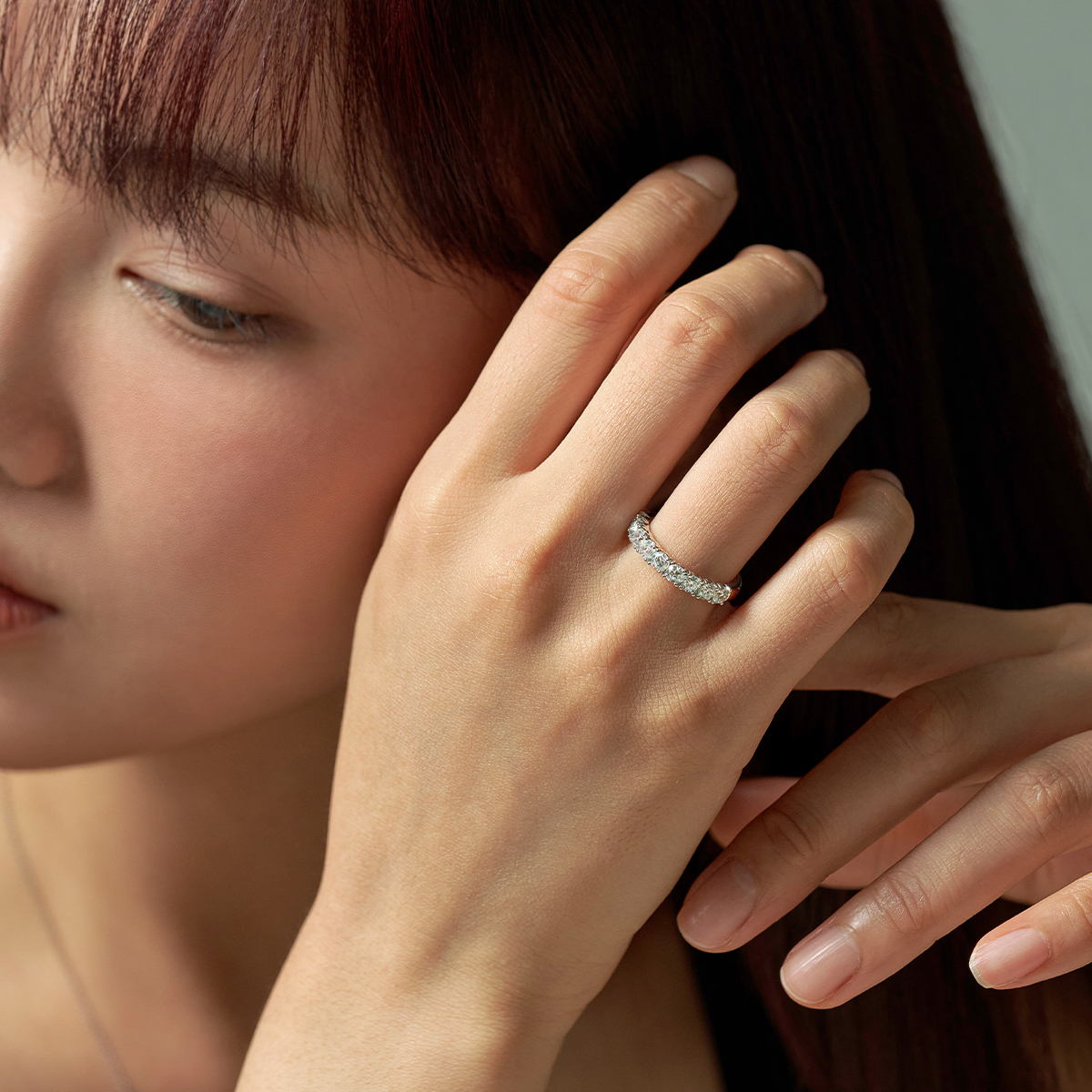 1부 랩다이아몬드 하프 이터니티 반지