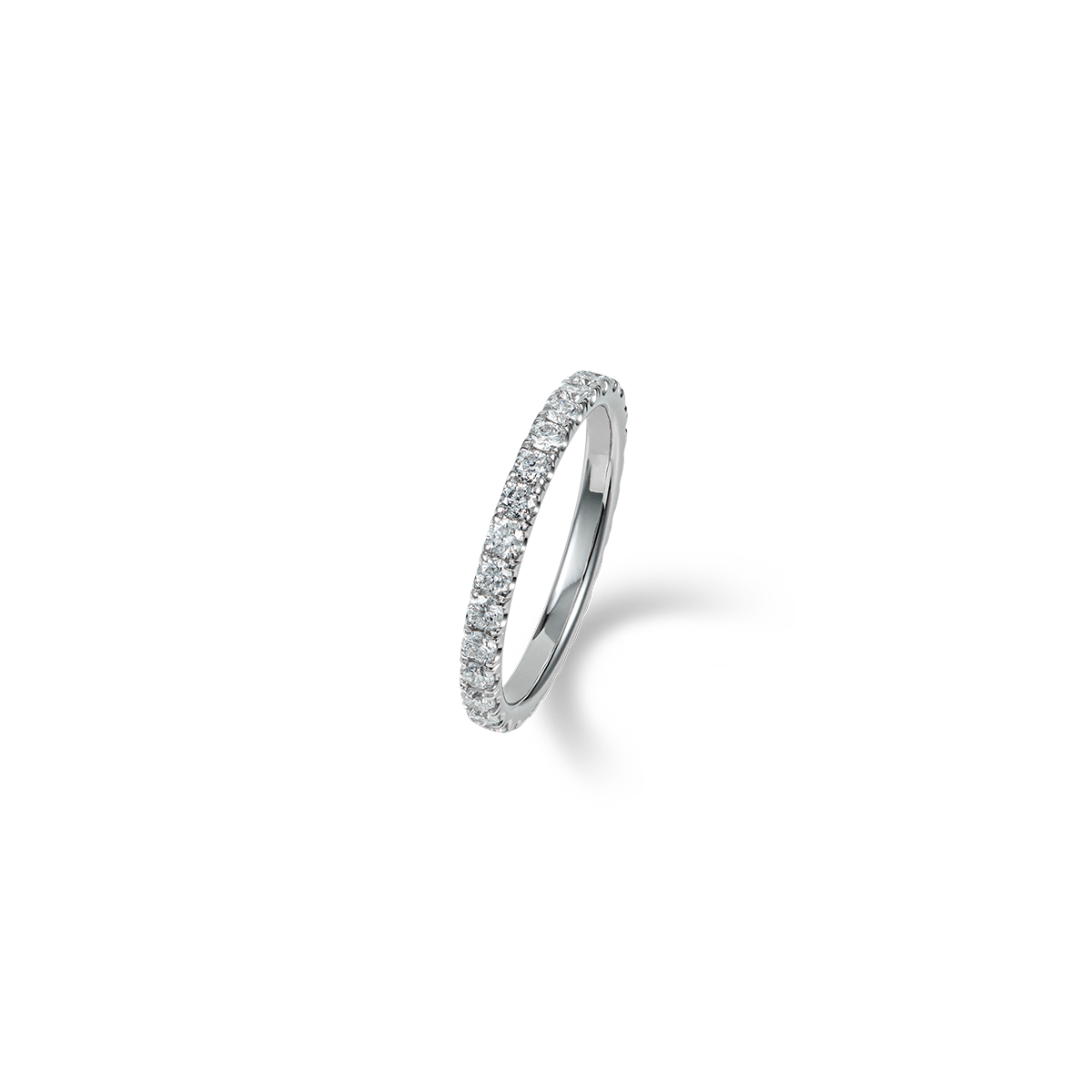 2.0mm V스플릿 랩다이아몬드 이터니티 반지