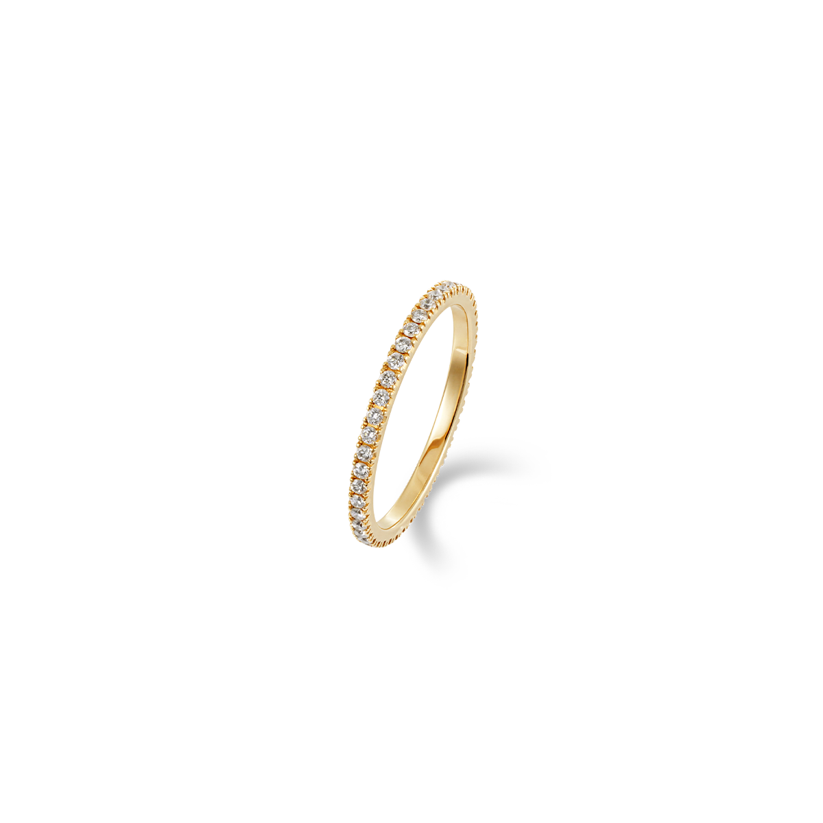 1.2mm 천연 다이아몬드 다운스퀘어 이터니티 반지